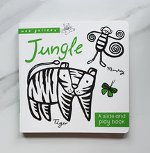 Load image into Gallery viewer, WEE GALLERY: JUNGLE, A SLIDE AND PLAY BOOK

