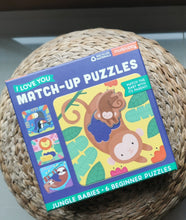 Load image into Gallery viewer, MUDPUPPY I LOVE YOU MATCH UP PUZZLE: JUNGLE BABIES
