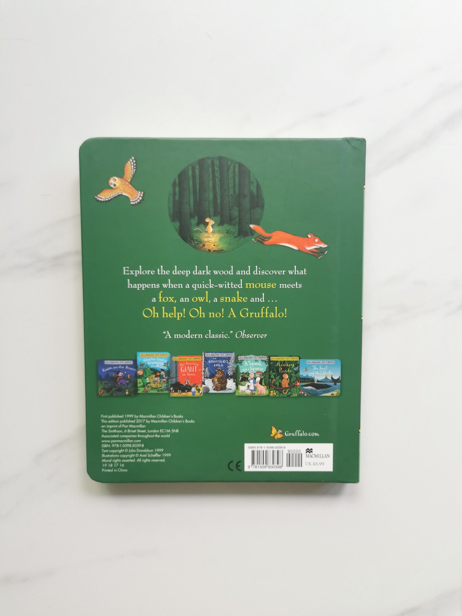 The Gruffalo by Julia Donaldson (Board Book) Winner of 1999 Smarties B – My  Imagination Kingdom